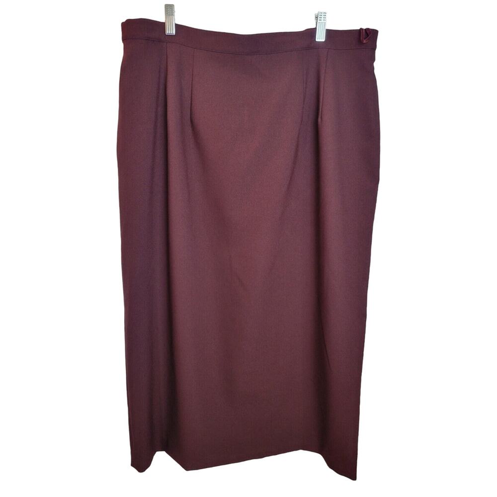 Amanda Smith Reddish brown Straight Pencil Office Career Casual Skirt Size 20W